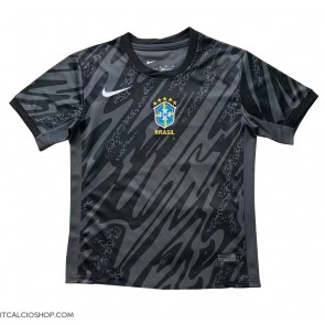 Brasile Portiere Seconda Maglia Copa America 2024 Manica Corta